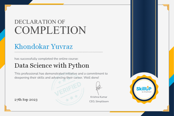 Data Science with Simplilearn